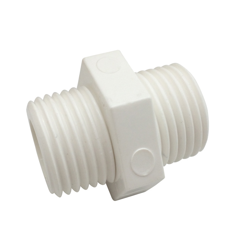 Tubo de suministro de agua de PVC-U recto/conexión interna/exterior de costilla doble cabeza/dientes de doble cabeza/Fabricante de accesorios de purificador de agua