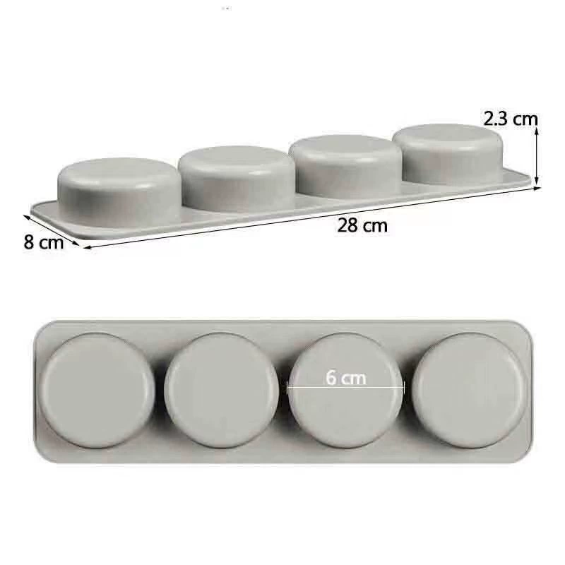 Round handmade soap, soap mold, mousse, square silicone mold