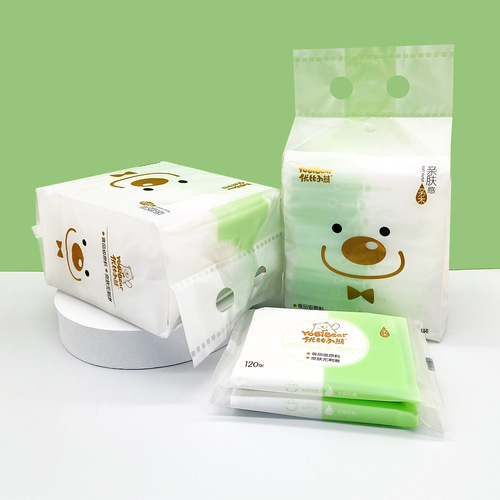 Ubi Bear Baby Cloud Soft Tissue Baby Moisturizing Heart Soft Tissue Cream Baby Tissue 40 Pumps 1 Pack Wholesale