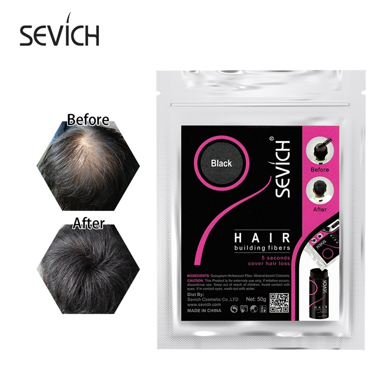 Sevich Hair Plant Fiber Bag 50g Hair Loss Balding Fast Dense Hair Styling Wig Foreign Trade