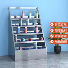 不锈钢水杯架工厂车间员工茶水间水杯柜学校休息室水杯放置储物柜