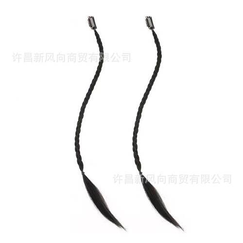 Wig ponytail for women, cute butterfly knot braided hair, Y2K style, cool girl boxing style, same as internet celebrity's double ponytail