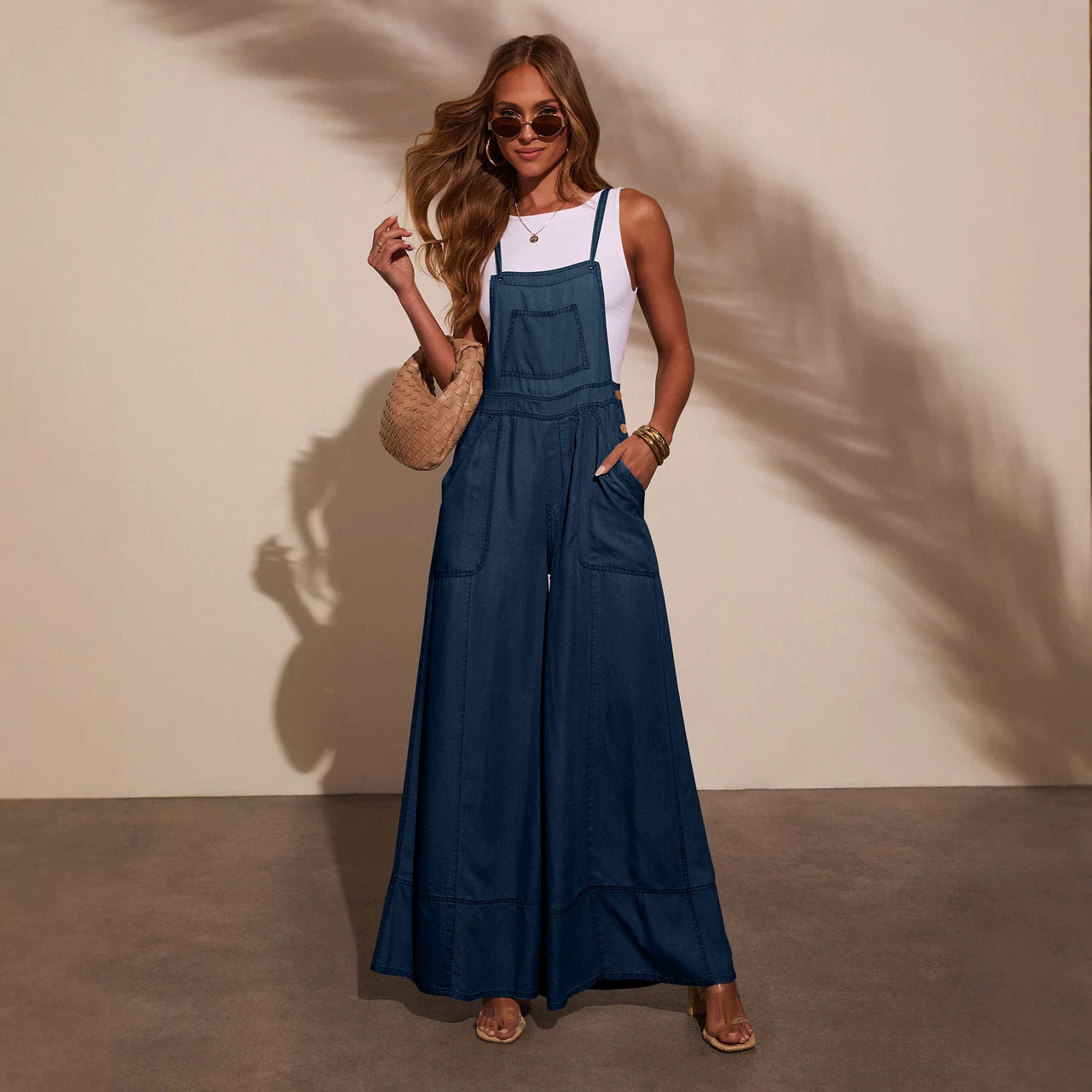 Europa y los Estados Unidos 2026 transfronterizos inviento amazon bolsillo callejero pantalones de piernas anchas cinturón jeans pantalones mujeres