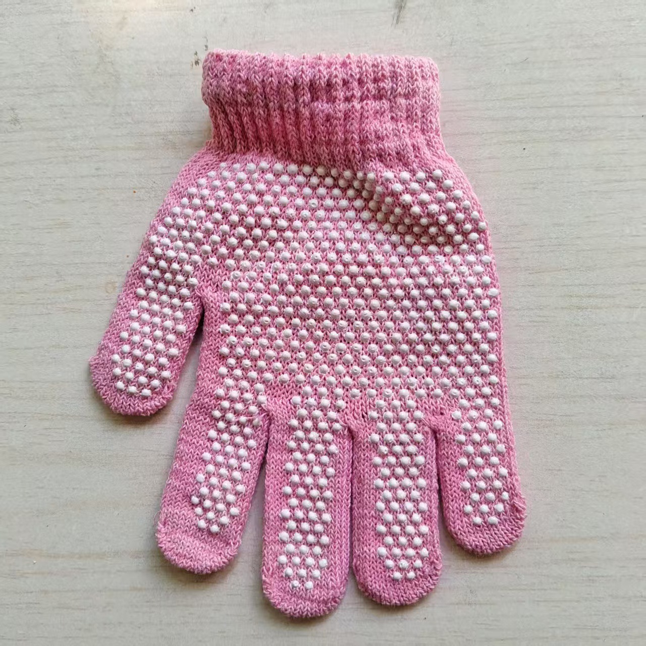 핑크 면사 미끄럼 방지 13.5cm 3~7세 아동용