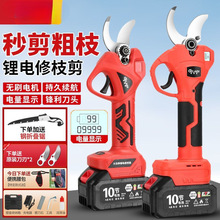 德国电动修枝剪果树粗枝剪刀园林园艺充电式无线锂电树枝