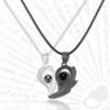 Cross -border enthusiastic couple magnetic phase sucking necklace love stitching sun and moon projection 100 languages I love you set