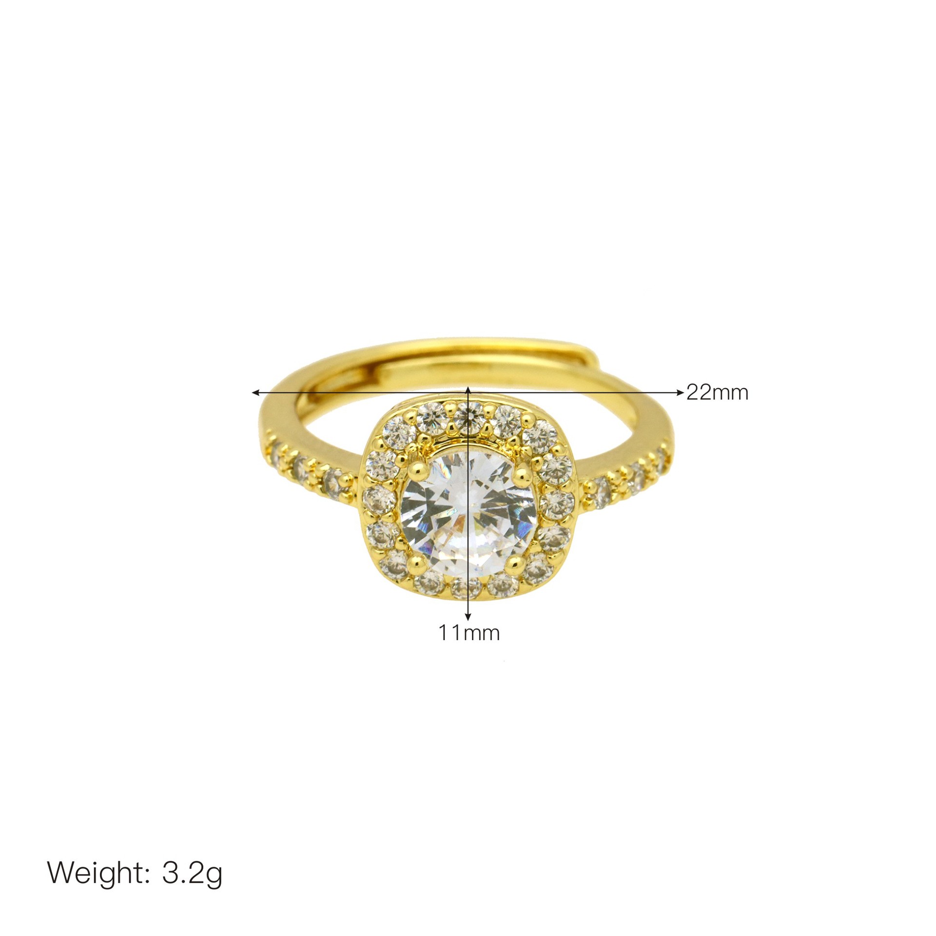 8g Weight Open Rings Classification Adjustable Ring Size 1 Piece Quantity Daily Occasion Copper Material Round, Letter, Heart Shape Pattern Women's Gender Elegant Style 1 Piece Elegant Round Letter Heart Shape Copper Open Rings 4