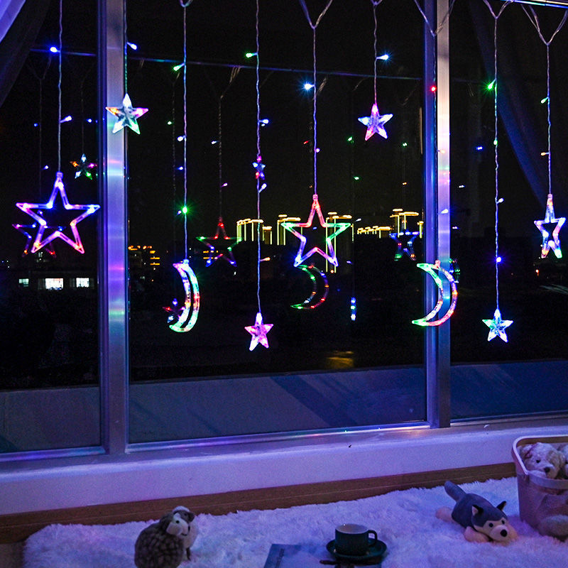 Room decorate star led Coloured lights String Gypsophila Night light bedroom birthday gift arrangement Atmosphere lamp