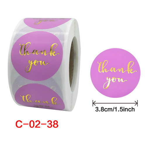 Bulk wholesale Amazon gold and silver foil thermal labels, 1.5 inches, thank you for baking labels