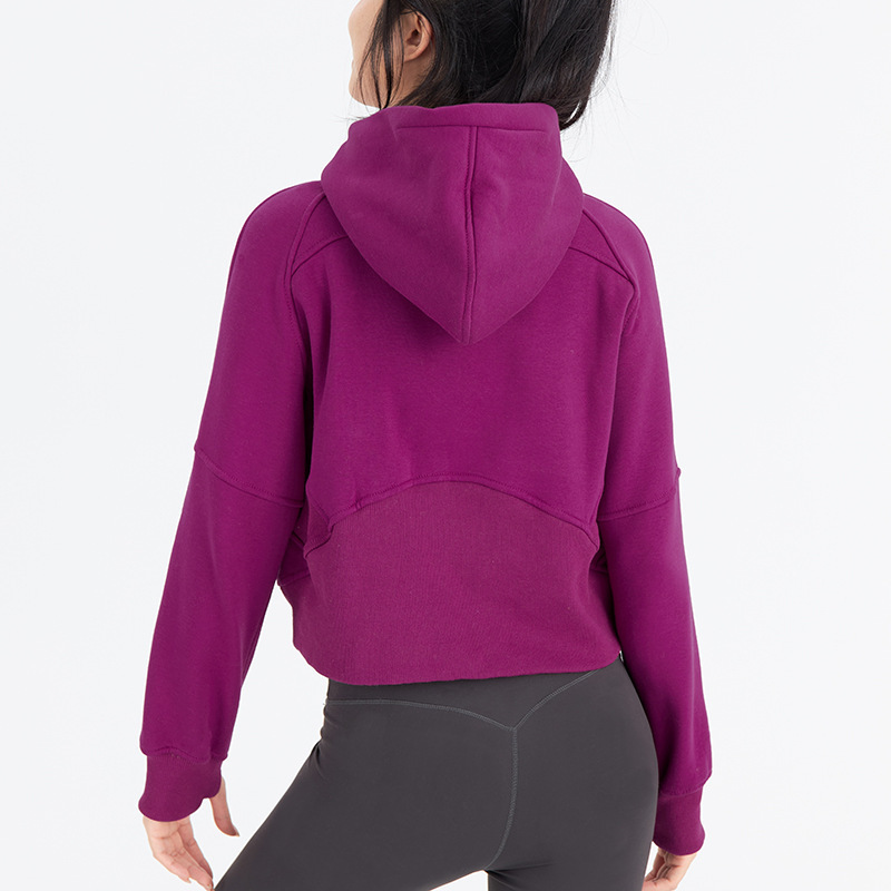 2025 medio cremallera alta camisa de cuello alto para mujeres otoño y invierno nueva ropa exterior calentadora de lana gruesa chaqueta deportiva image 4