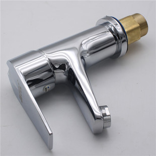 Manufacturers Wholesale Copper Hot and Cold Water Basin Faucet Bathroom Washbasin Washbasin Hot and Cold Single Hole Basin Faucet