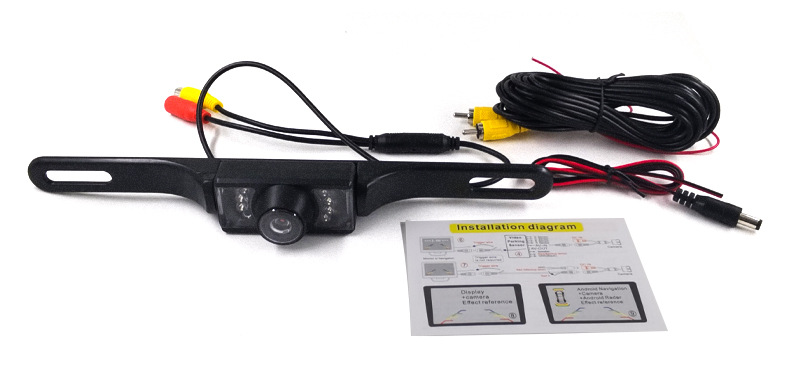 New Car Camera Long License Plate Frame Reversing Camera Hd Night Vision Rear View Camera