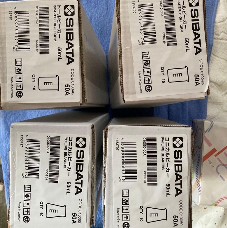 SIBATA柴田科学010050-100A带刻度的锥形烧杯 100毫升(品牌现货）