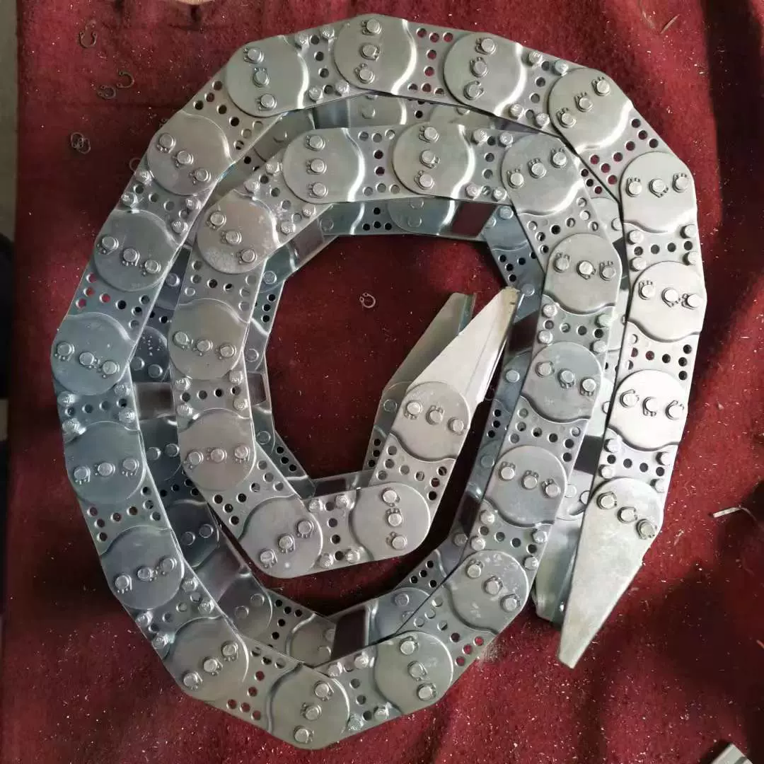 加工全封闭式钢铝拖链 桥式坦克链 机床雕刻机配件 工程拖链定制
