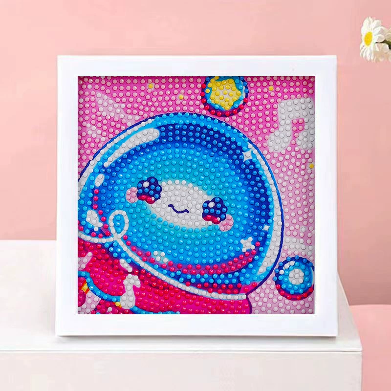 DIY-набор для алмазной мозаики 17×17 см, пластиковая рама, дизайн щенок, полный набор инструментов для кладки