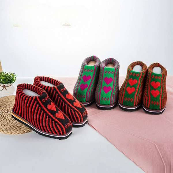 ◣Women’s cotton shoes are randomly distributed in color and pattern ()