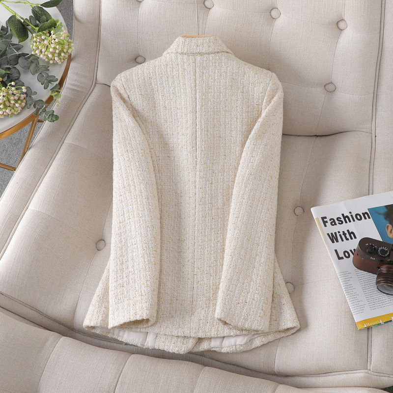 Women's Clothing tweed suit jacket for women 2024 autumn new style ladies high end goddess style small suit_voghion.com