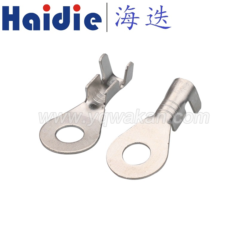 4MM铜端子 圆形电瓶端接地端子 圆形端子 搭铁端子 接地片DJ431-4