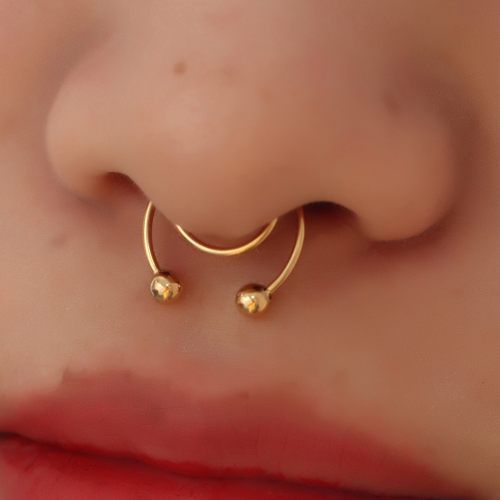 Stainless Steel Nose Clip U-shaped Non-perforated Nose Nails Nose Ring Piercing Jewelry display picture 3
