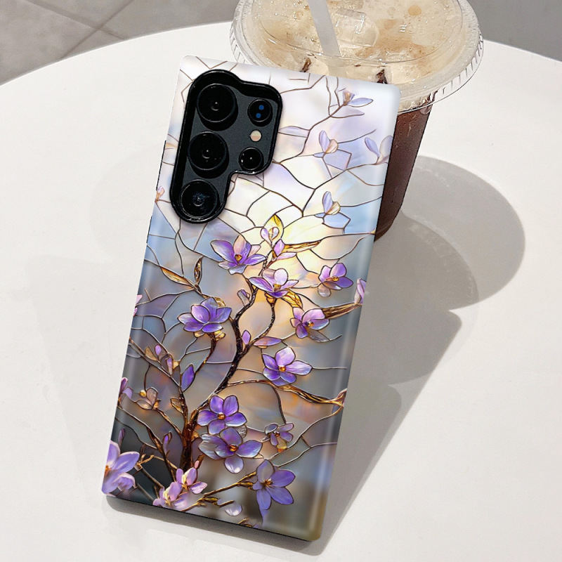 亚马逊爆款浪漫玫瑰花唯美花朵适用三星S24手机壳S25菲林手机壳硬|undefined
