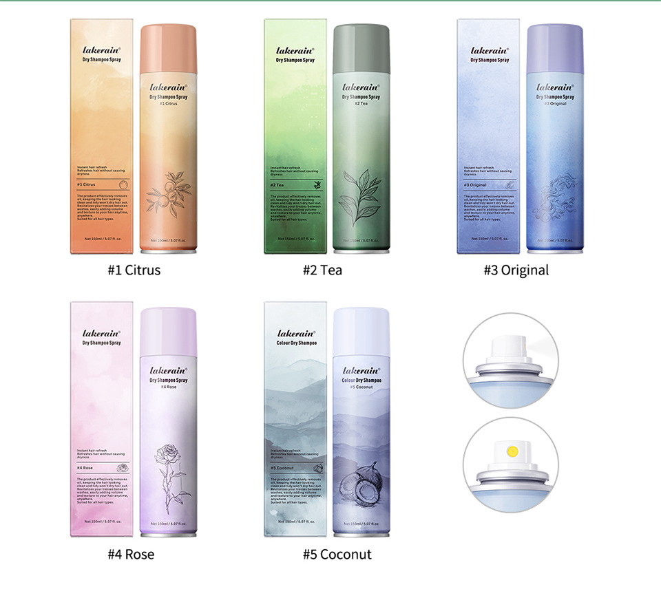 lakerain Dry Hair Spray for natural and fluffy hair styling, no-rinse dry hair spray Application Scenario