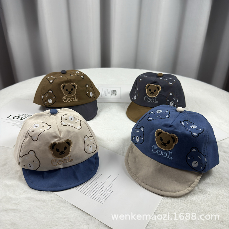 Children's sun protection hat, baby hat, summer thin sunshade hat, infant baseball cap, unisex baseball cap, sun protection, foreign trade