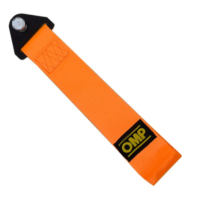 OMP cuerdas de remolque de automóviles modificadas gancho de seguridad delantero de la cuerda de guía delantero de remolque de automóviles con artículos decorativos de correa flotante