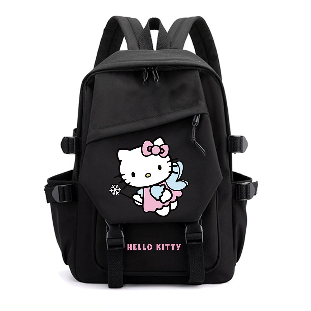 Привет Китти, Hello Kitty, мультяшный школьный рюкзак, вместительный рюкзак, для средней школы