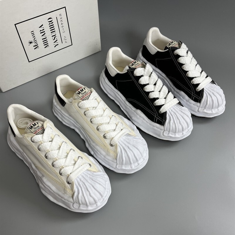 Miyoshi Miyake Canvas Shoes Mmy Dissolving Shoes Couple Men's and Women's Shell Toe Thick-Soled White Shoes Casual Sports Shoes Miyoshi Miyake Canvas Shoes Mmy Dissolving Shoes Couple Men's and Women's Shell Toe Thick-Soled White Shoes Casual Sports Shoes