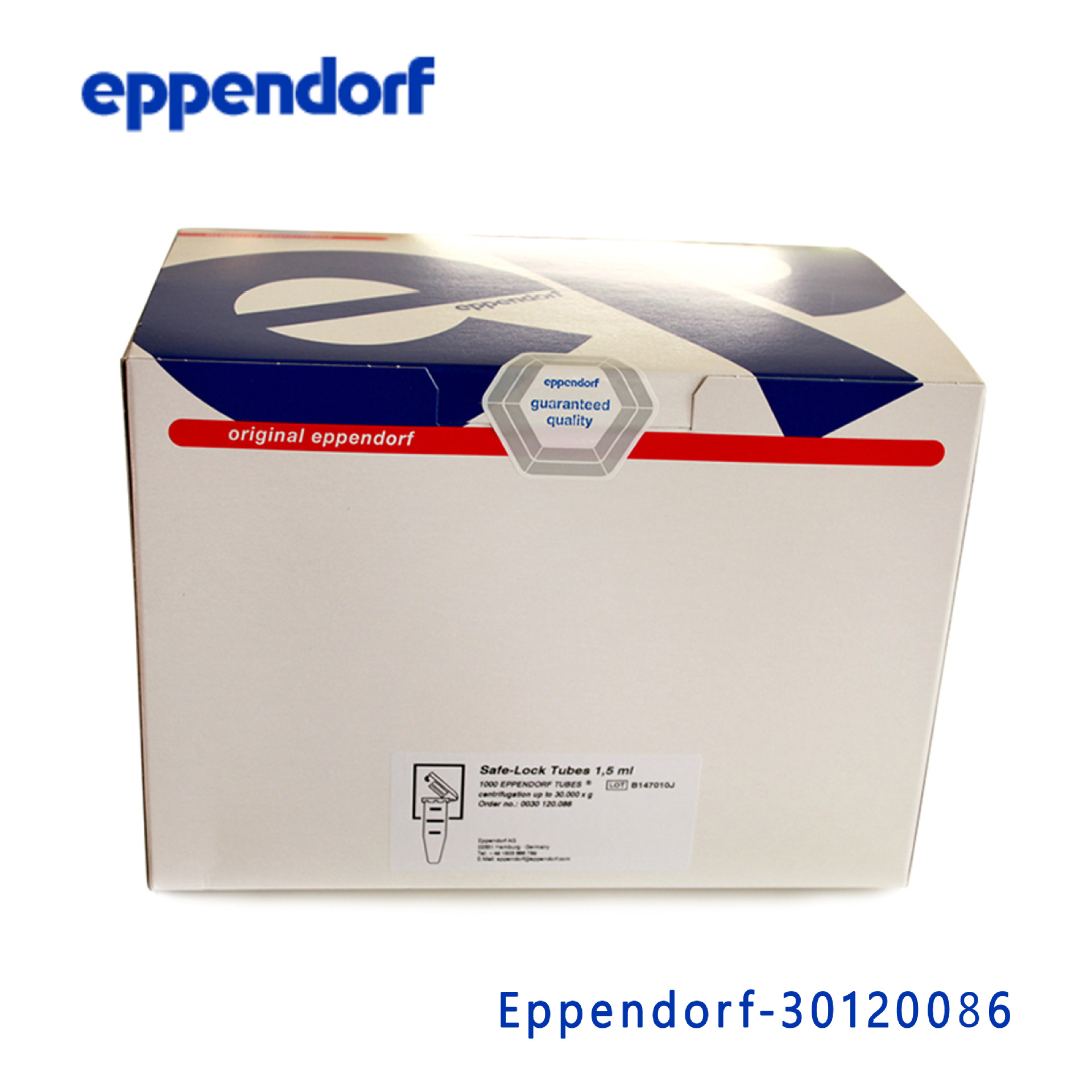 艾本德Eppendorf 30120086 Safe-Lock 微量离心管, 1.5 ml, 无色