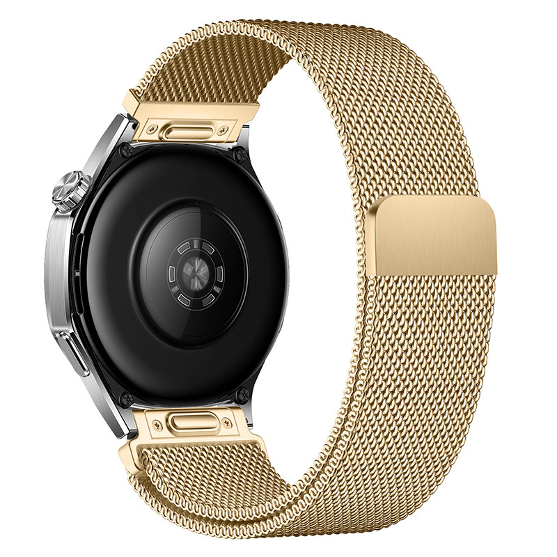 适用于华为watch5按压磁吸表带 按键米兰尼斯华为GT4/5 Pro手表带|undefined