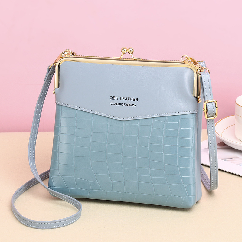 Cartera de Mujer 2025 con Patrón de Cocodrilo, Bolso para Teléfono, Bolso Bandolera Retro de un Solo Hombro, Cartera Larga para Mujer con Diseño Antirrobo