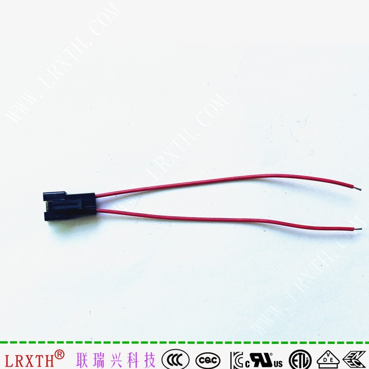 SM2P3P端子线快插线LED公母头黑色对接连接PVC纯铜信号连接线