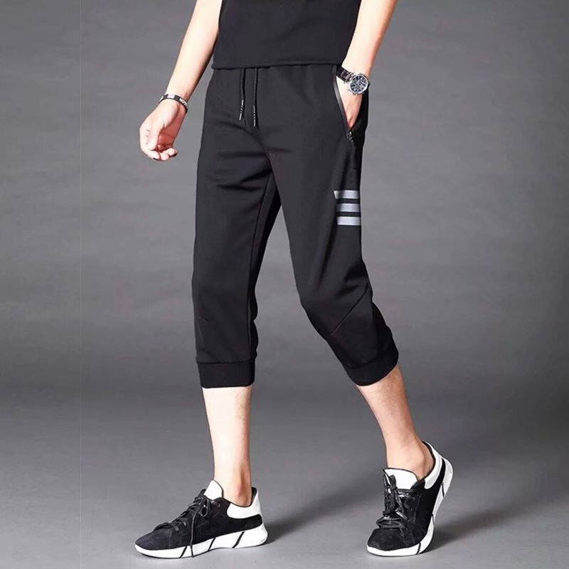 plus size Loose Leg Casual Shorts Men's Summer New Quick-drying Leg Haren Pants Korean Fashionable Capri Pants