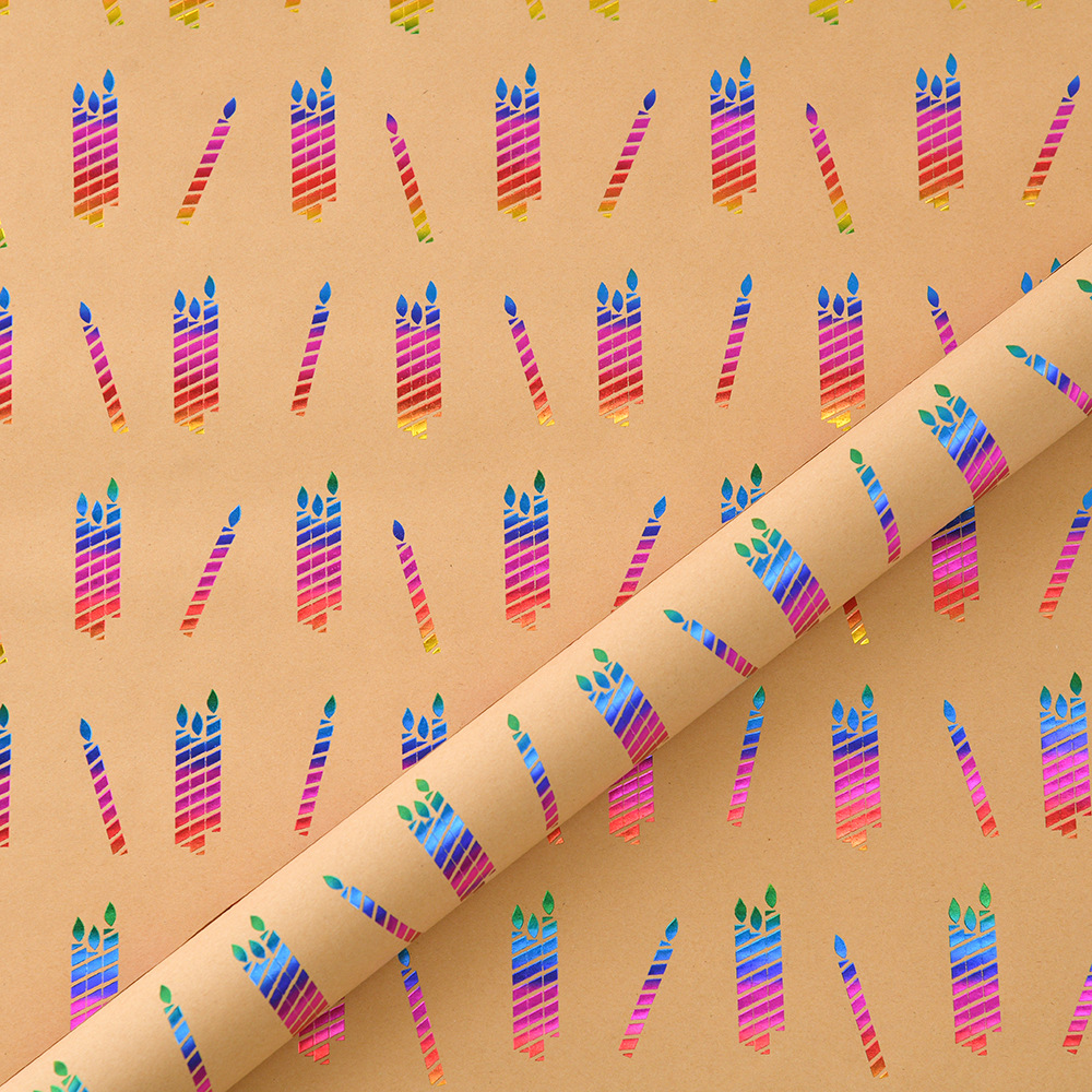 Velas de cumpleaños; 50x70cm 100g papel kraft