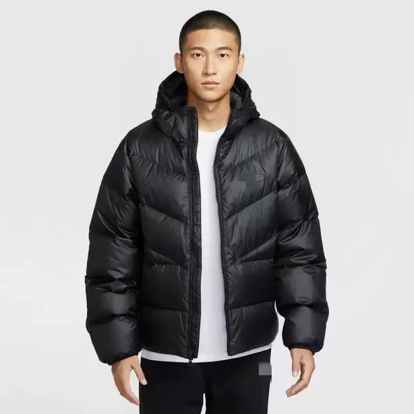 Xiaogou's new winter men's hooded cotton jacket, warm coat, casual sports cotton coat, short puffer jacket, trendy
