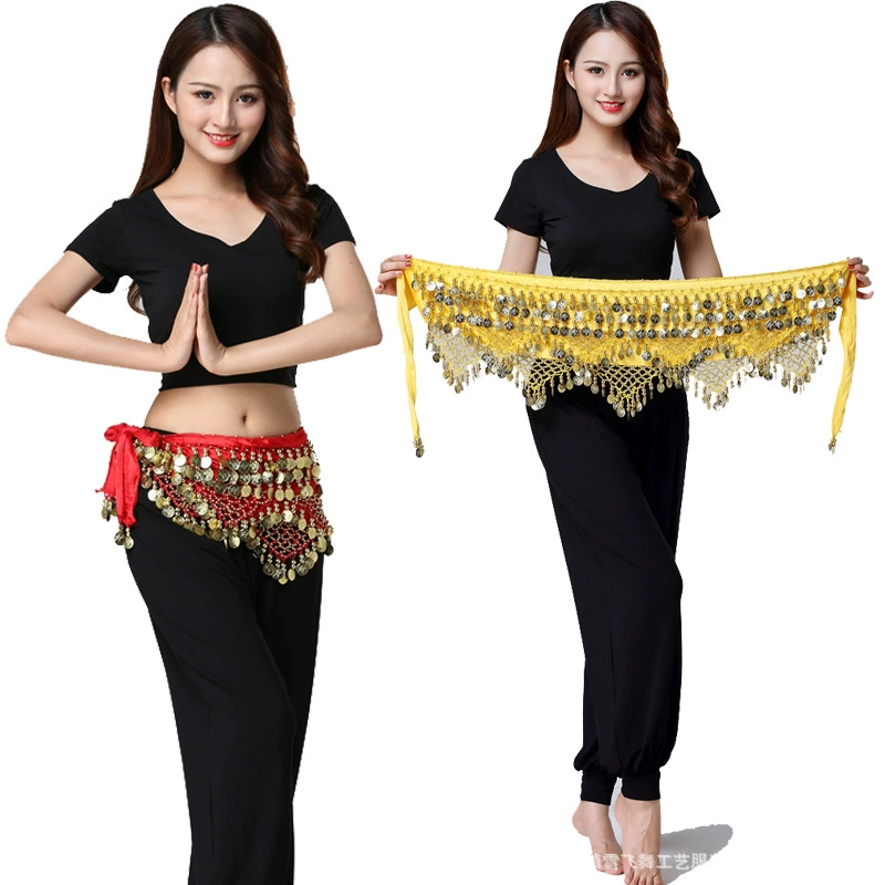 Новый танец живота, талия, талия, шарф, индийский танец, талия, шарф