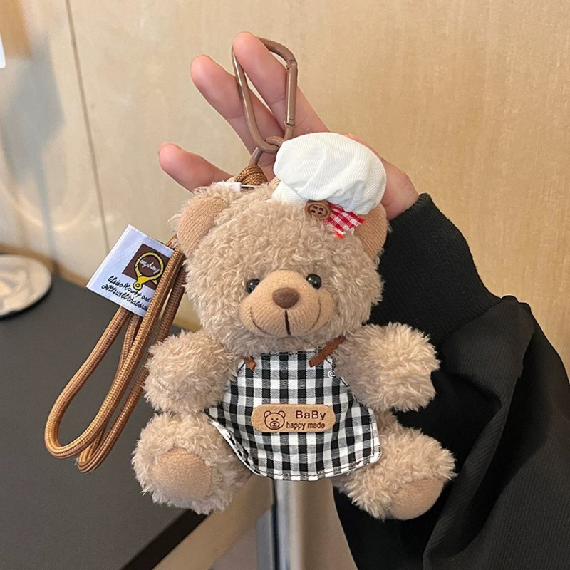 サングラス、ブラッシュ、ネット有名人のクマのぬいぐるみ、クリエイティブな人形、カップルバッグペンダント、キュートでかわいいウサギのクマのバッグペンダント|undefined