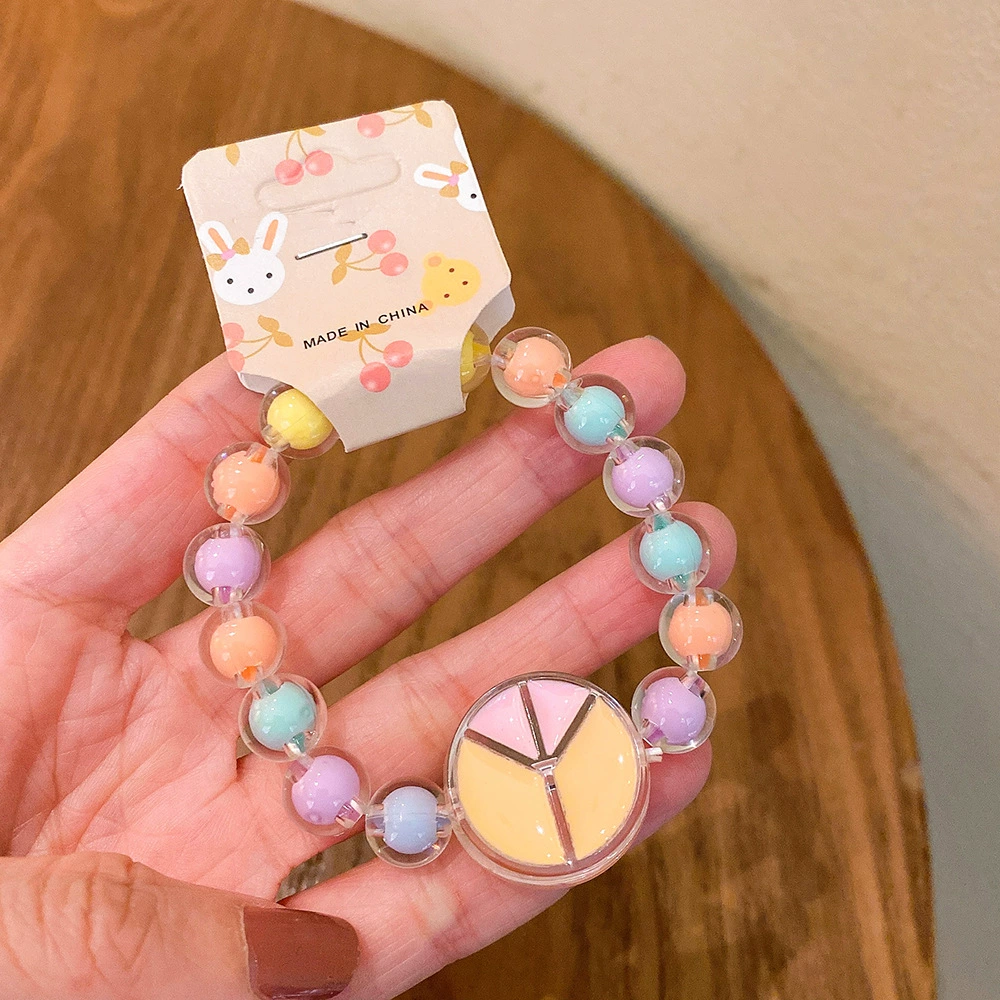 Cute cartoon children's beaded bracelet, accessory