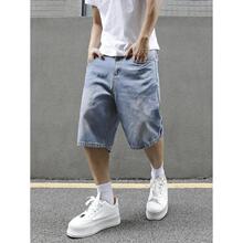 T 86355 Men's Washed Blue Denim Shorts ��ʿţ�ж�ѝ