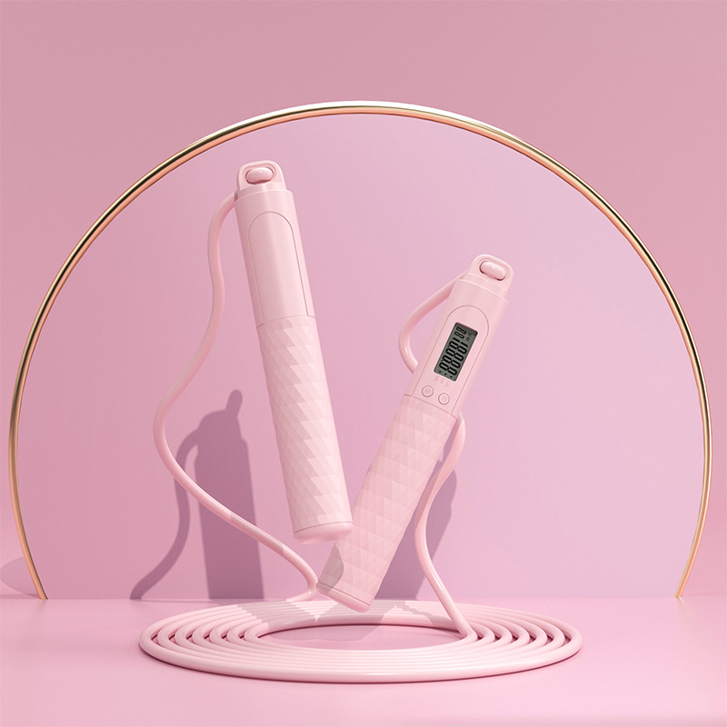 핑크색 긴 밧줄