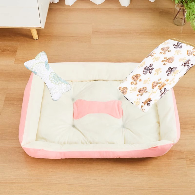 라이트 핑크 + 담요 + 천 뼈