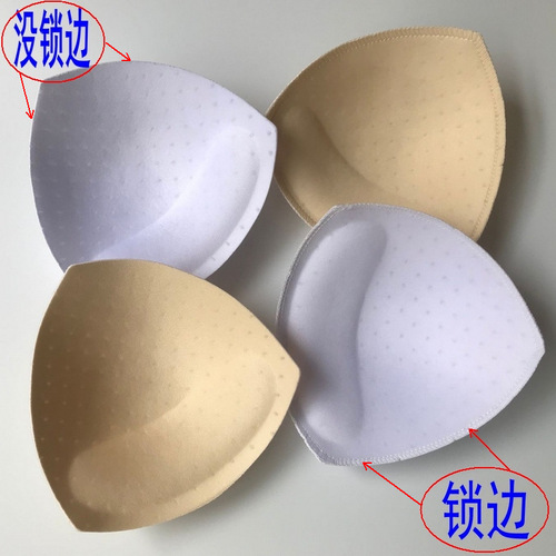 Triangular breathable hole sponge breast pad insert sports bra swimsuit bra pad cup cross-border locking thickened breast pad