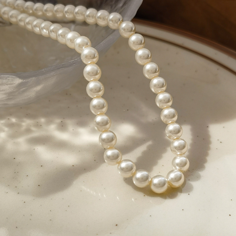 Wholesale Jewelry Elegant Streetwear Round Imitation Pearl Necklace display picture 4