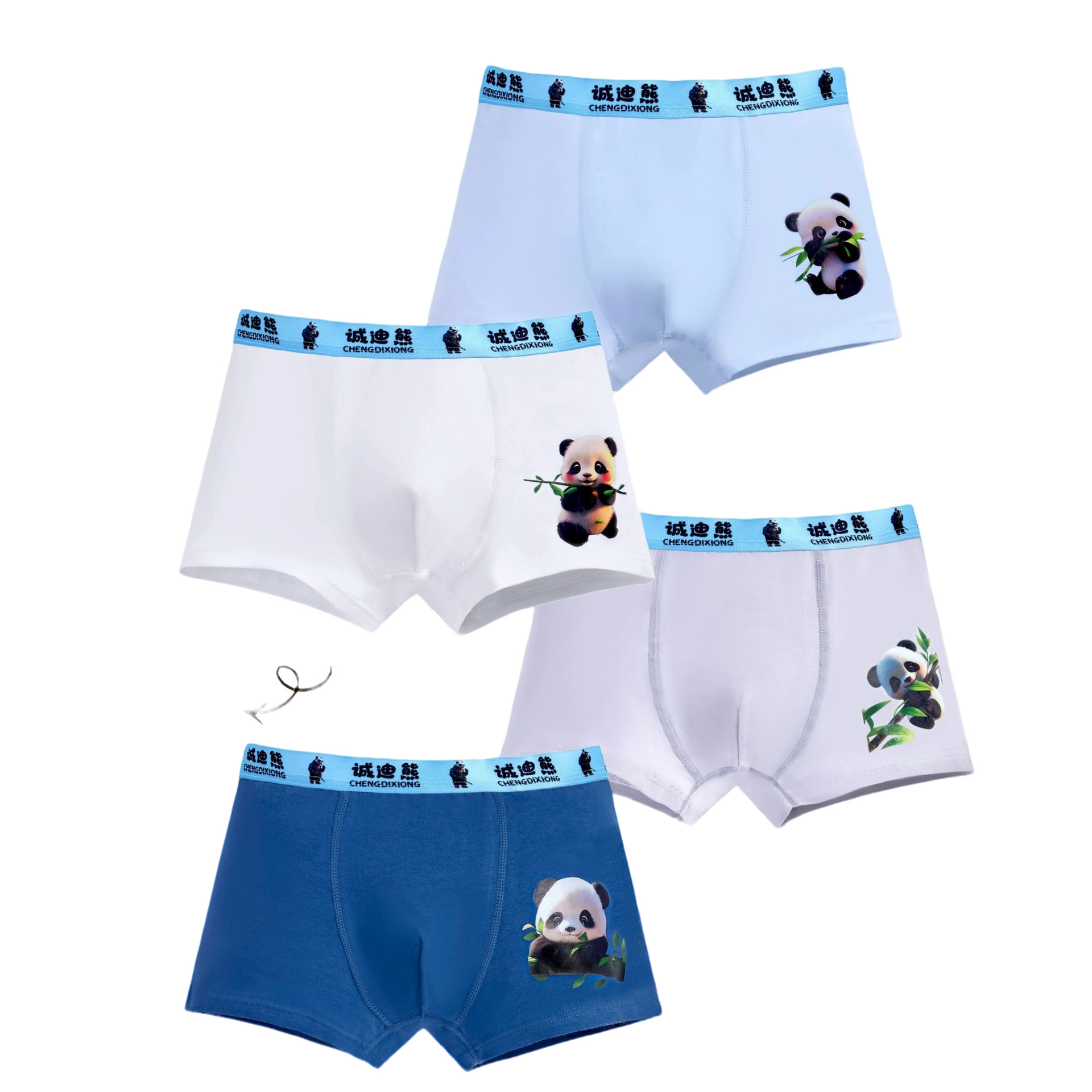 Processed and Customized Kidsren's Underwear Men's Pure Cotton Category a Cotton Boxer Shorts for Little Boys, Medium and Large Kidsren, Baby Boys' Boxer Shorts