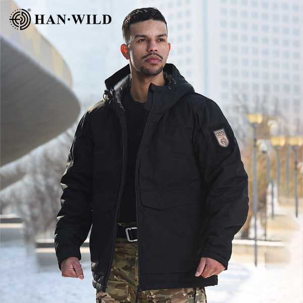 Men's camouflage tactics travel keep warm down jacket for camping