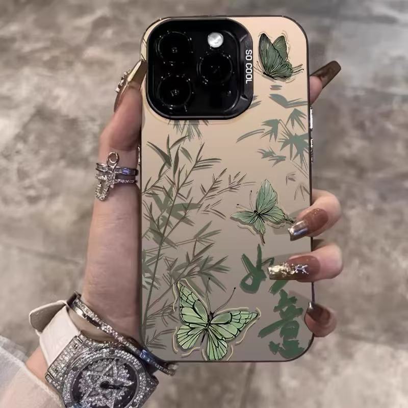 El nuevo Ruyi Butterfly se aplica a la carcasa del teléfono iphone16 Apple 15promax/14 anti-caída 13pro1 2/11x