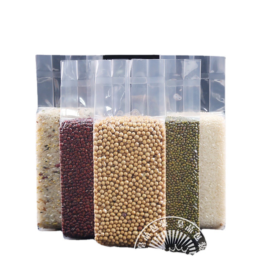 彩印真空包装袋米砖袋2斤10斤 纹路 加厚空白透明米砖真空袋