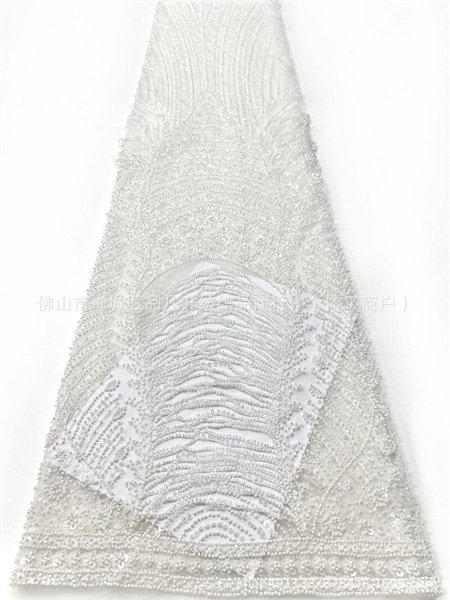 Fabricante pesado flange cuentas de tela de moda diseño europeo y americano vestido de cena vestido de tela
