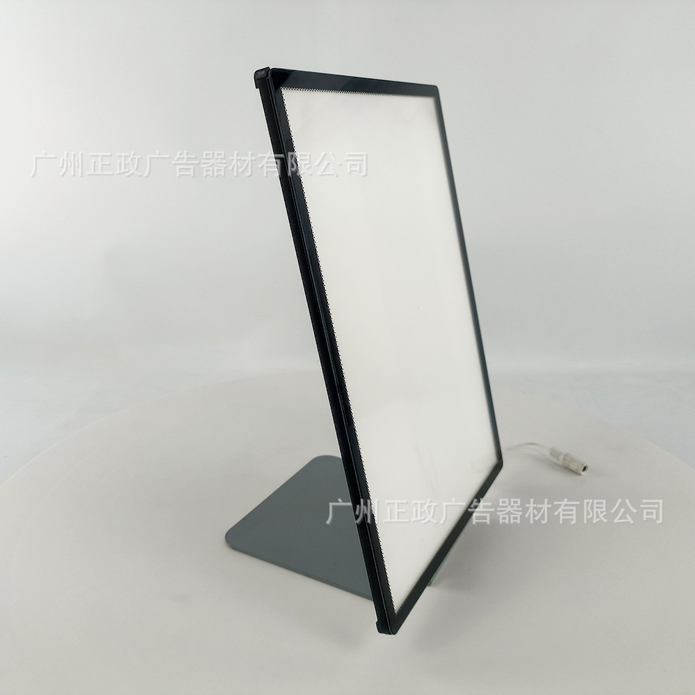 玻璃抽画超薄灯箱发光广告牌挂墙led奶茶店菜单展示牌点餐牌外贸